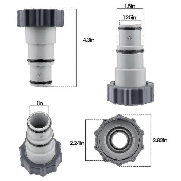 Poolslangeadapter, 2 stk. Poolslangeadapter A til pool 32-38mm til pumper pooltilbehør med -SJL