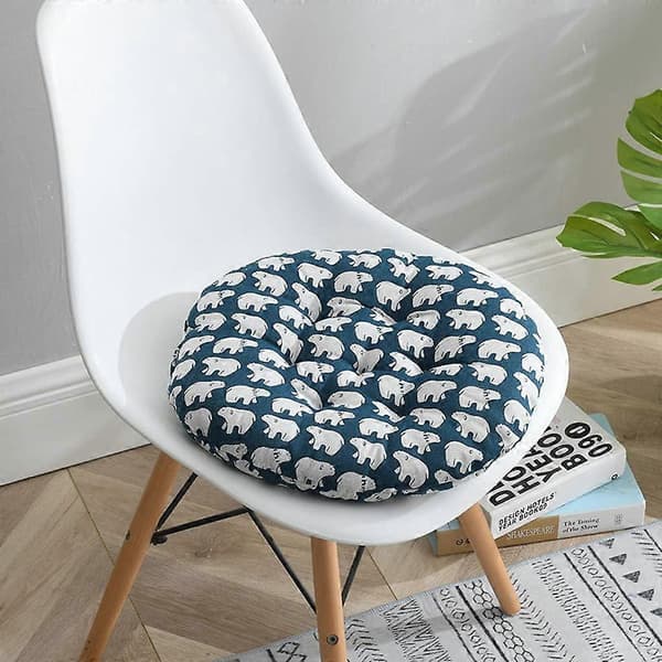 Stolputer Sett med 2 Stolputer 45x45, Dekorative Pynteputer Stolpute Hageputer, Tykk Rund Pute (45 * 45CM)