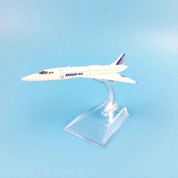 1/400 16cm Diecast Air France Concorde Flygplan Modell Leksak Present till Barn