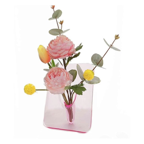 Minimalistisk kunstvase Akryl vase for blomster Blomster vase Klar formet vase Moderne dekorative vase Transparent