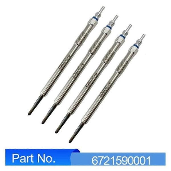 4 stk. gløderør 6721590001 til Ssangyong Actyon Korando C Rodius II D22F 2.2 Ssangyong dele