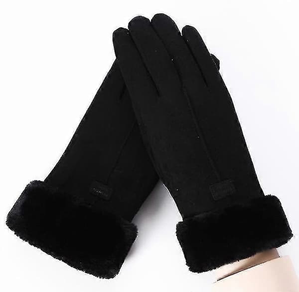 Vinter Touch Screen Handsker Dame Vinterhandsker Varme Luffer QHHJV black