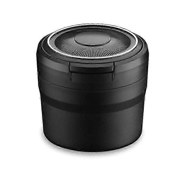 Bærbart askebeger med LED-lys, bilkoppholder, askebeger egnet for bil, røykfrie askebegre, biltilbehør