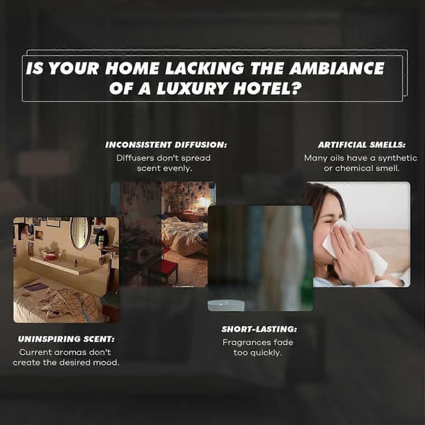 Hotel Diffuserolie Inspireret af High-End Hotelaromaer - Premium Duftolie til Ultralyds- og Vandfri Diffusere og Håndværk 10ml 3pcs