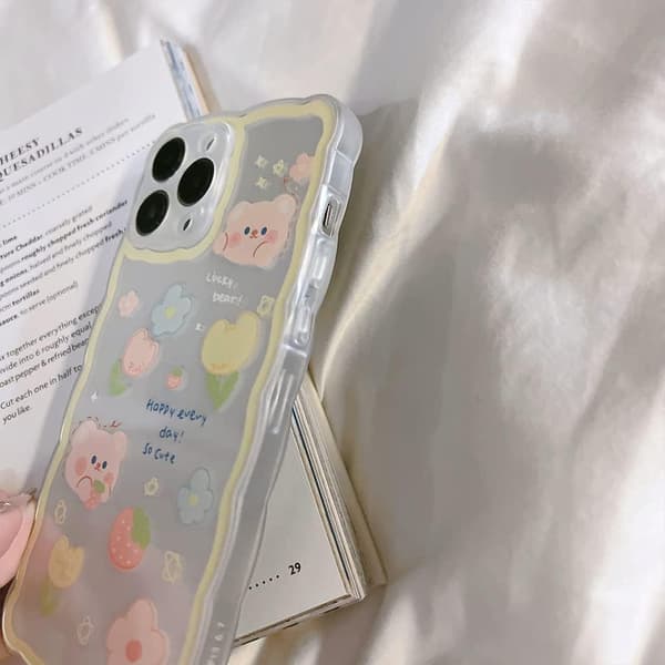 Kompatibel med iPhone 12 Cover Gennemsigtige Søde Jordbær