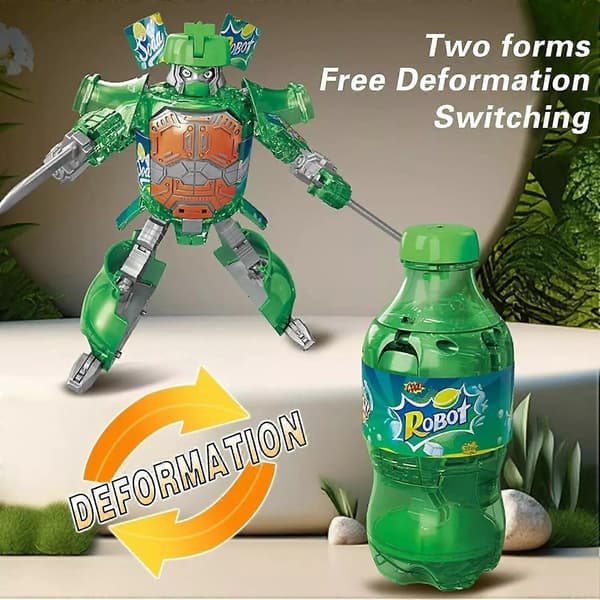 Cola Drikke Boks Deformert Brus Robot Transformerende Robot Samling Blue