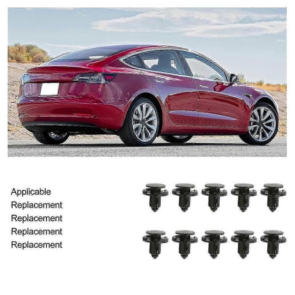 10 STK. Fastholdelsesclips til Tesla Model 3 Y S X - Sikker Fastgørelsesudgave 0327