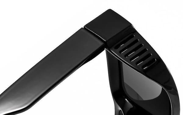 Hule solbriller med polariserte glass og unike rammer Black Black