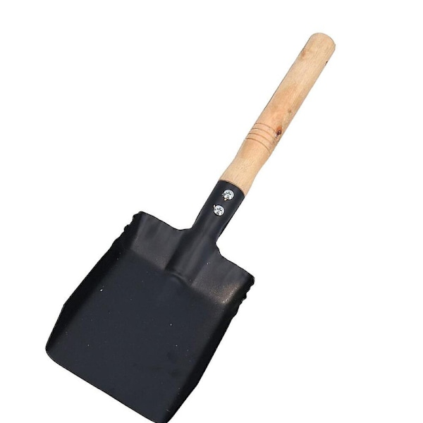 Liten spade med trehåndtak, praktisk spade, hagespade, rengjøringsspade for søppel (36X9,5cm, som vist på bildet)