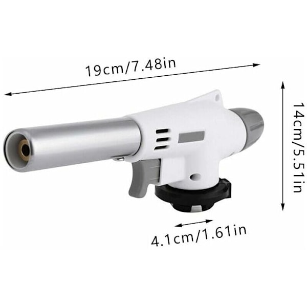 Professional Kitchen Torch for Culinary Creations, Adjustable Flame with Piezo Ignition Technology and High Temperature Resistance, Versatile Use