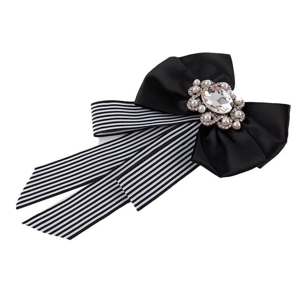 Klassisk stribet perlebroche butterfly dame - Perfet one size
