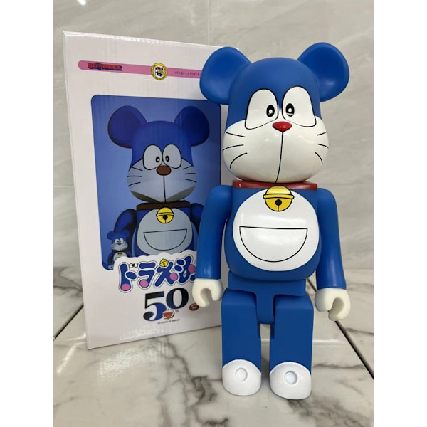 Bearbricks 400% voldelig bjørn byggeklodser bjørnmodel håndlavet samlerlegetøj gave mode ornament skulptur statue 28CM Dora