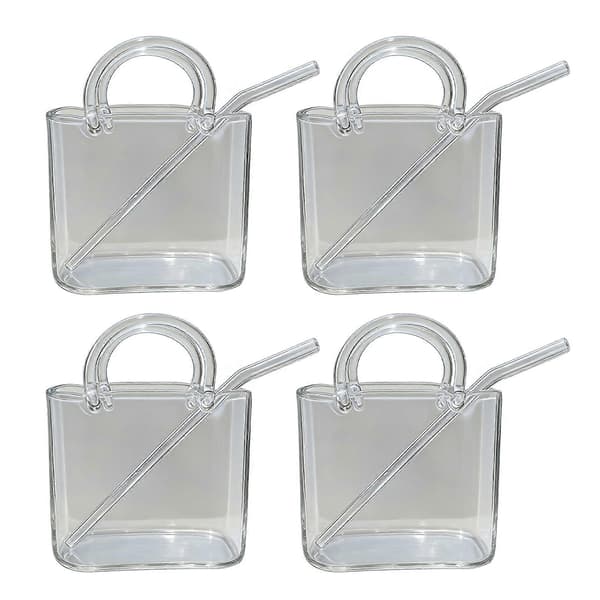 Handväska Glasmugg – 750ml & Kreativ – för Juice & Cocktail 4pcs A