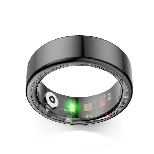 Smart Ring til blodtryk, sundhed og aktivitetssporing - Blodsukker, søvn, hjertefrekvens, 100% Ny sort black black 11