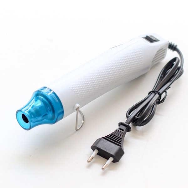 300W Varmluftspistol Håndholdt Mini Varmluftspistol til Prægning Varmeværktøj 220/110V EU-stik