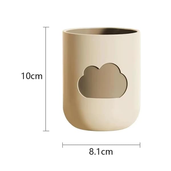 Kreativ Munsköljkopp, Beige och Kaffe, 2 Stycken
