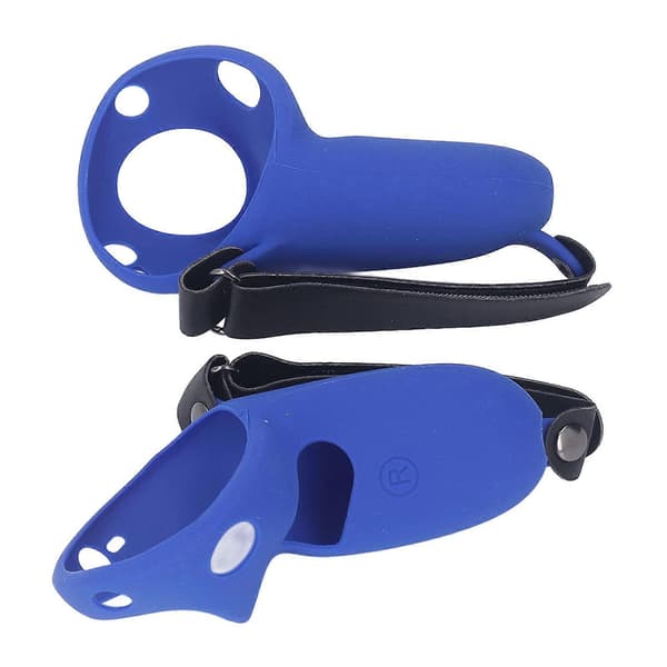 2st Touch Controller Grip Cover Silikongreppskydd med knogremmar för Meta Quest Pro Blue Style B
