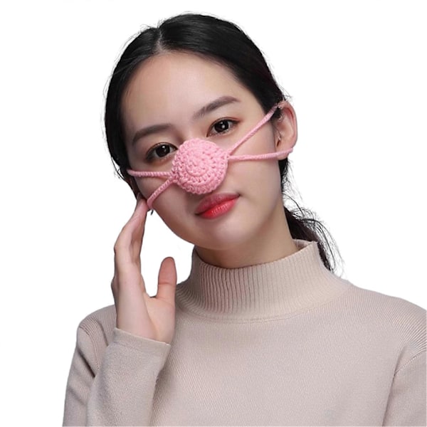 Handmade Winter Nose Warmer Extra Soft High Elastic Adjustable Cold Resistant Wool Nose Cover Accessories Qinghai