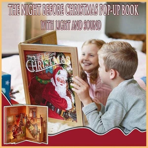 The Night Before Christmas Pop-Up Bok (Lys & Lyd)