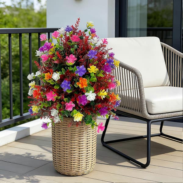 Kunstig Kamelia Topiary Ball – Vanntett Design – for Utendørs Bruk 4pcs