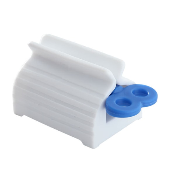 3 Pieces Tube Toothpaste Squeezer with Rolling Toothpaste Holder Blue