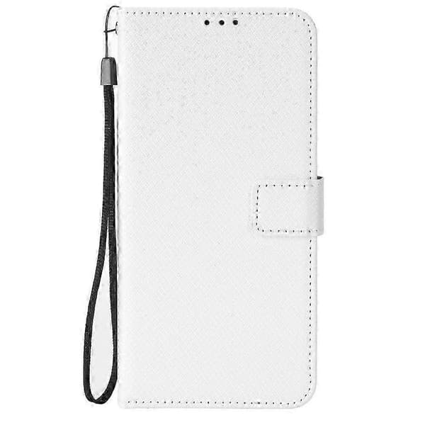 För Huawei nova 11 Pro Diamanttextur Läder Telefonfodral Vit SZRH A-GB 5 5