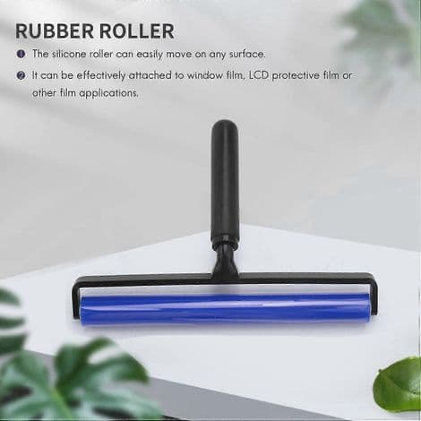 30 cm bred flexibel silikonlimroller, antistatisk och självhäftande skrapa
