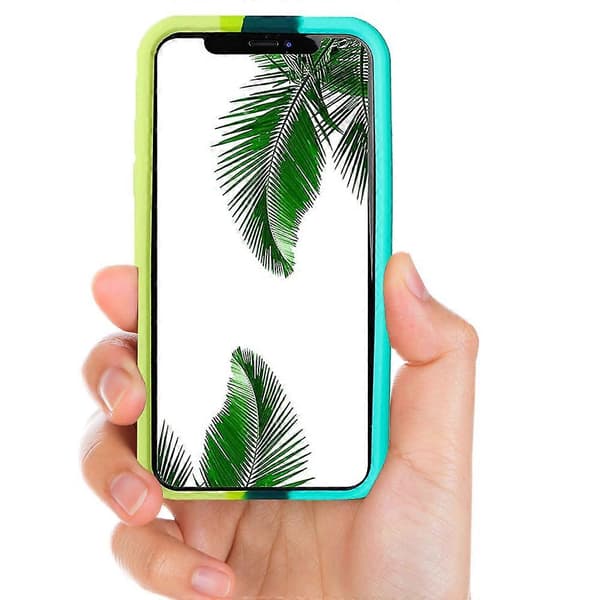 Compatible with iPhone XR, iPhone XS, iPhone 11 Case Silicone Case Design Cartoon Funny Cute Unique Protective Case Black- Gr Black- Green iPhone XR