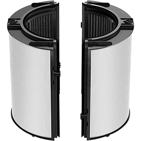 2-i-1 HEPA+ kolfilter som är kompatibelt med Dyson HP04 TP04 DP04 PH04 HP09 TP09 HP07 TP07 PH03 PH01 Klass True HEPA-ersättningsfilter