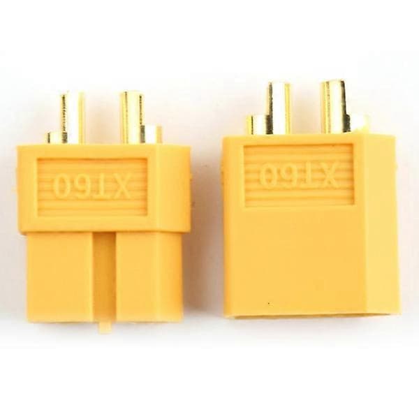 -60 Stik 60 Han Hun Stikpropper for Holdbar Forbindelse 30 Par Light Yellow