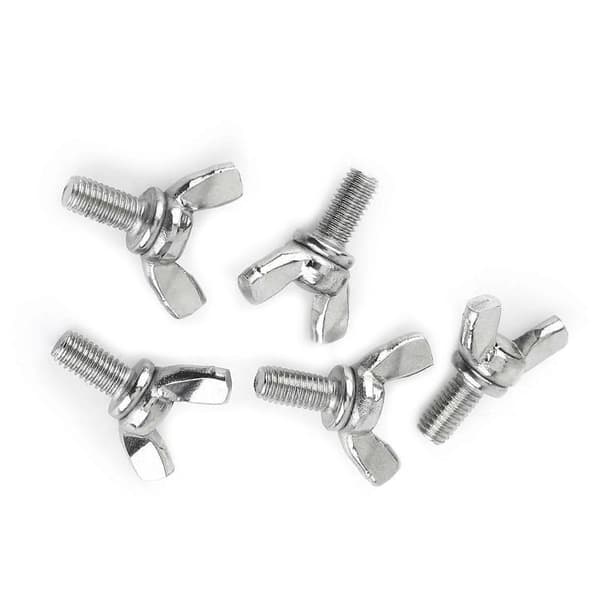 5 stk. pose 304 rustfritt stål vingemutter skruer bolter maskinfeste (M5 * 10mm)