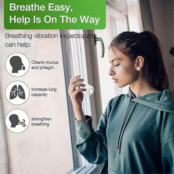 Slimfjerner Lungeutvider Pusteøvelse Respiratorisk Slimfjerner Klar - Blue