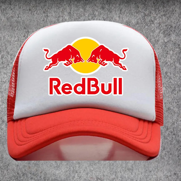 Red Bull Flat Brim Racing Cap Utomhussport Solskydd Cap Herr B