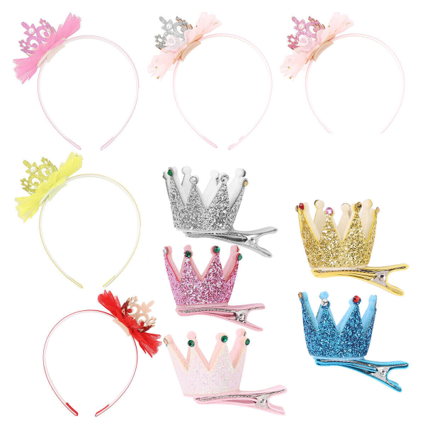 New Children Ornaments Tiara Crown Headband/Hair Clip for Wedding Birthday Party
