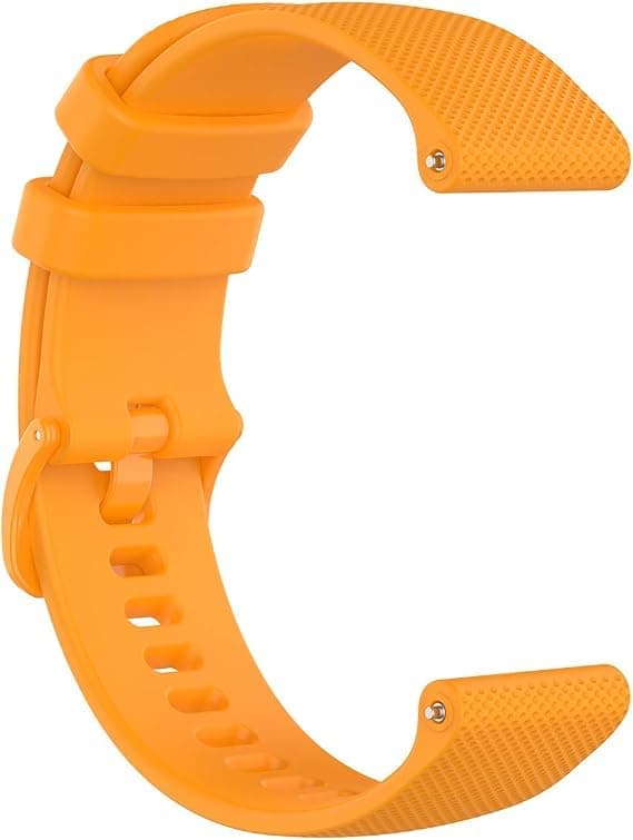 20 mm ravgul silikonrem, fleksibel silikongummi, rask