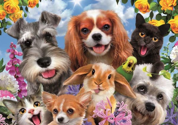 Educa Selfie Pet Parade Pussel 200 bitar 19293 multifärg Multifärg multicolor
