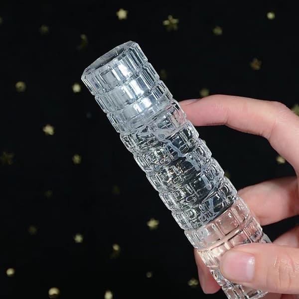 30 ml Thick Bottom Cylindrical Glass Spray Perfume Bottle (Empty) Silver