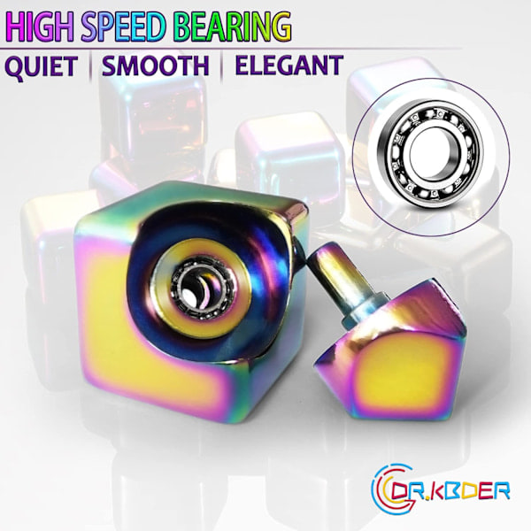 Fidget Spinner Leke Kub for Voksne, Metall Valentinsgave EDC Kule Skrivebords Gadgets Kontor Sensorisk Leke