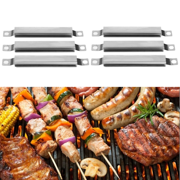 2 Sarjan Grillin Ylikulkusilta Säädettävät Kanavaputket Grilli Ruostumaton Teräs Kaasunkorjausosasarja