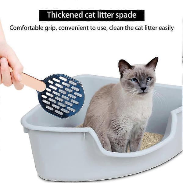 Kattspade i plast, 4-pack, ABS-material, blå eller kaffe, 26 cm rengöringsverktyg för avfall