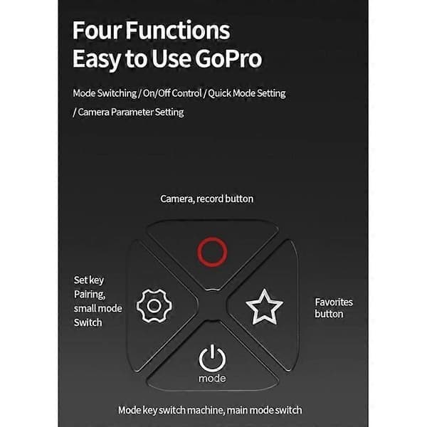 Remote Control for Gopro Hero 10 9 8 Max with Stick and Wrist Holder Bluetooth-compatible Smart Remo