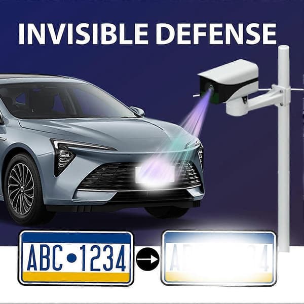 Bilplade Secure Defender Spray Langvarig Belægning Usynlig Forsvar Nummerplade Spray til Biler SUV 3pcs