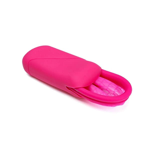 Menstruasjonsdiskkopp Silikon Flatfit Steriliserende Menstruasjonsdisk Periode CE FDA Red S