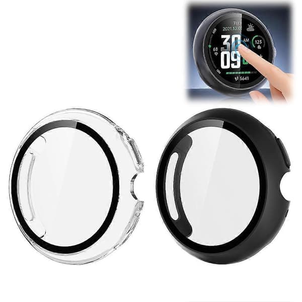 För Google Pixel Watch 4 Fodral - PC + Härdat Glas Skydd - 41mm 45mm transparent 41mm