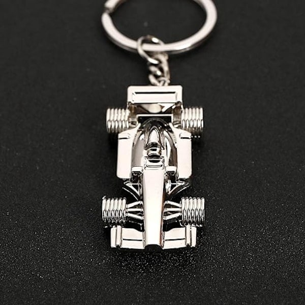 2 stk. F1 Racerbil Nøgleringe Metal Formel 1 Racerbil Nøglering Bil Nøglering Håndtaske Charme