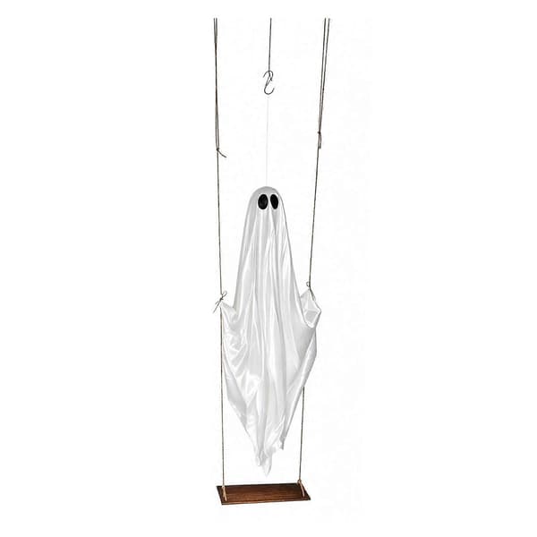 Kæmpe hængende spøgelse – LED-lysende Halloween-havedekoration 120cm Without Light