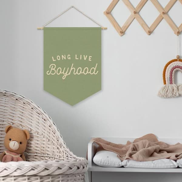 kidroom Veggdekor Vimpler Bannere green