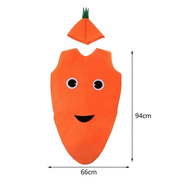 Sød Cosplay Kjole til Kvinder til Rollespilsfester og Kostumetilbehør til Voksne Carrot