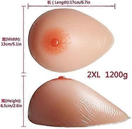 1 par silikonbröstproteser för mastektomi, bröstinlägg