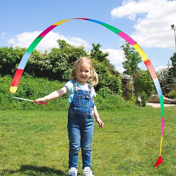 Dansbandset, 5 st 2m konstnärlig streamer rytmisk gymnastik Multicolors
